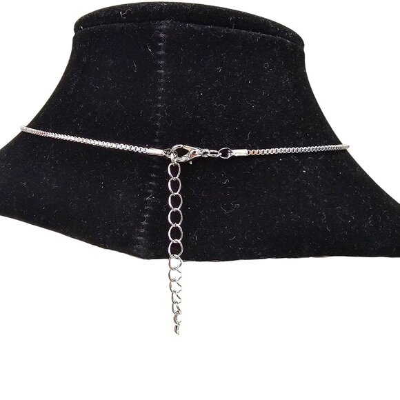 Phoenix Crystal Pendant Necklace In Silver Tone With Box Chain 18"+2" Adjustable - Picture 5 of 6